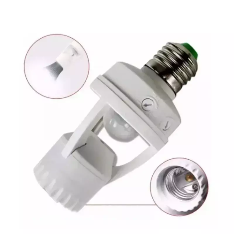 Soquete Com Sensor De Presença Fotocélula Para Lâmpada