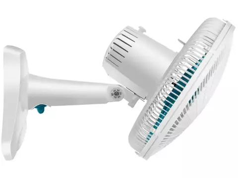 Ventilador de Mesa Ultra V-UT-30-01 30cm 6 Pás 3 Velocidades Branco e Azul - 220