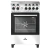 Cocina Industrial Morelli Volta 55cm 4 Hornallas a Gas Con Horno Convector Electrico - tienda online