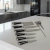Set 5 cuchillos acero premium con soporte, tijera y chaira - tienda online
