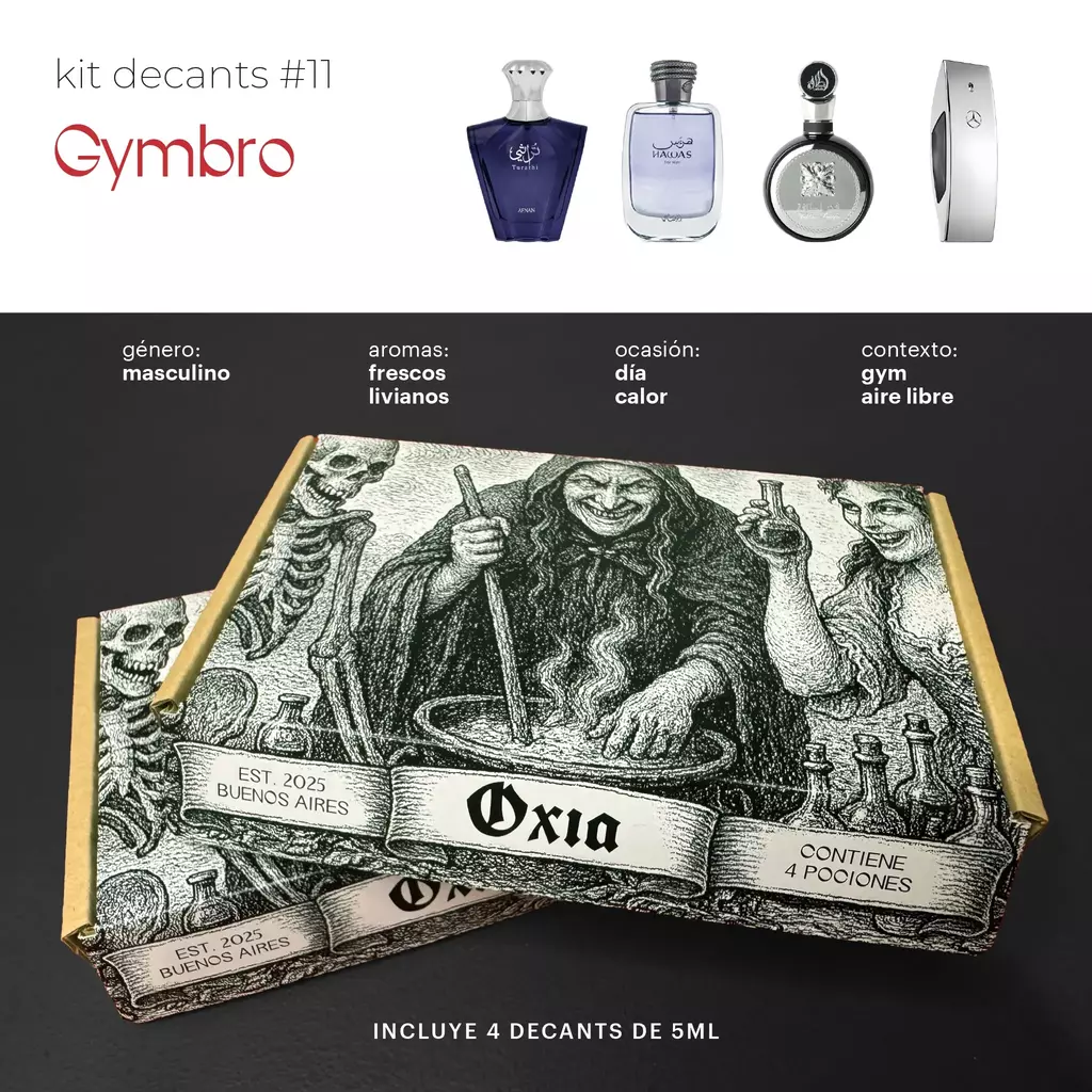 Kit GYMBRO para Hombres - Fragancias frescas para el Gimnasio