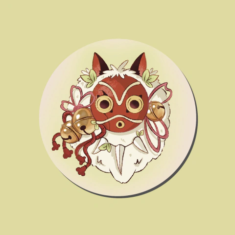 Botton Princesa Mononoke