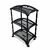 Organizador Vertical Triplo Fruteira Preto 3 Andares