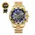 Relógio Masculino de Metal Dourado Led Master – Primeira Linha
