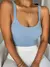Cinta sólida bodycon sexy corpo casual básico branco verão bodysuit feminino - Donna Garcia - Frete Grátis Para Todo Brasil