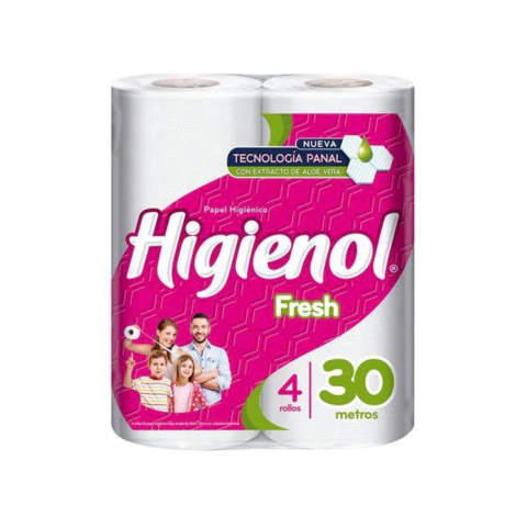 98178 - PAPEL HIGIENOL FRESH 30M X 4 X 12