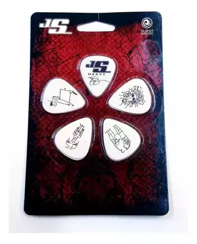 Kit Palhetas (5un) D'addario Signature Joe Satriane .50mm White - 1CWH2-10JS