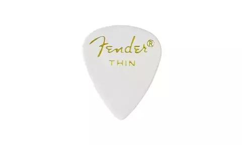 Palheta Fender Thin Branca - 1766
