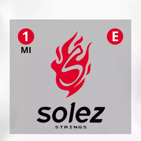 1ª Corda E (Mi) 0.10 Avulsa Guitarra Solez (Referente ao Jogo de Cordas 010) - ASDLP10