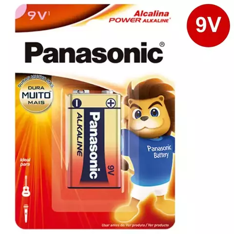 Bateria p/ Violão Panasonic Power Alkaline 9v