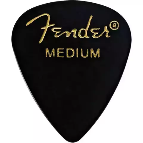 Palheta Fender Preta Medium Unidade - 1762