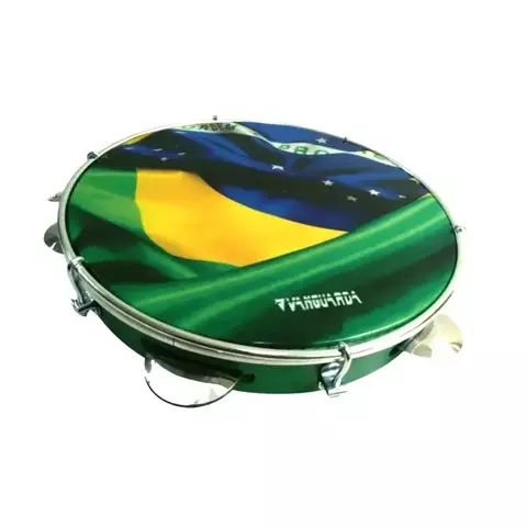 Pandeiro Nylon ABS Vanguarda 10” Verde Bandeira Brasil – 116625
