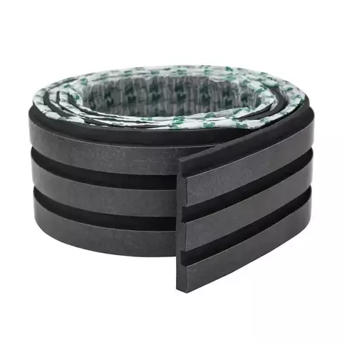 Painel Ripado Autocolante Meu Rodape Linha Urban Black 10m - comprar online