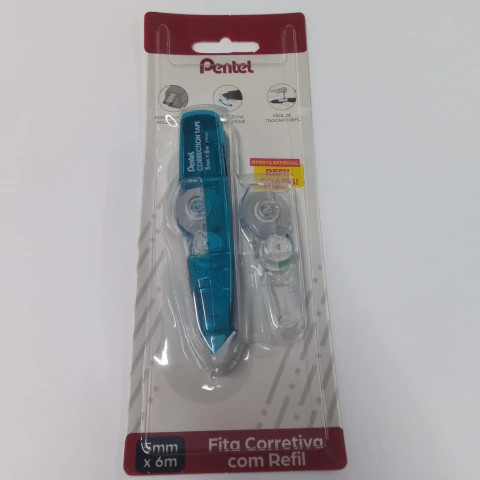 Fita Corretiva com Refil 5mm x 6m PENTEL - comprar online