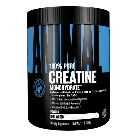 Animal Creatina 100% Pura Monohidratada 500g Sin Sabor - comprar online