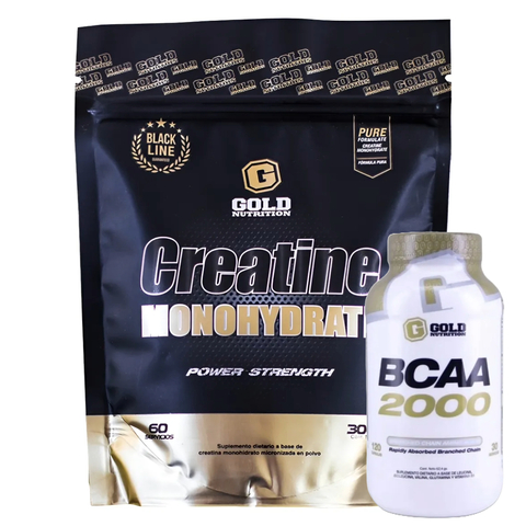 Combo Potencia Y Recuperación Gold Nutrition Creatina + Bcaa - comprar online