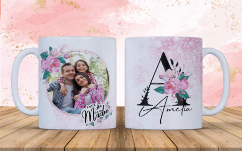 TAZAS INICIALES CON FOTO 1 - comprar online