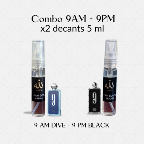 Combo Decants 9AM + 9PM | Afnan (5 ml) - comprar online