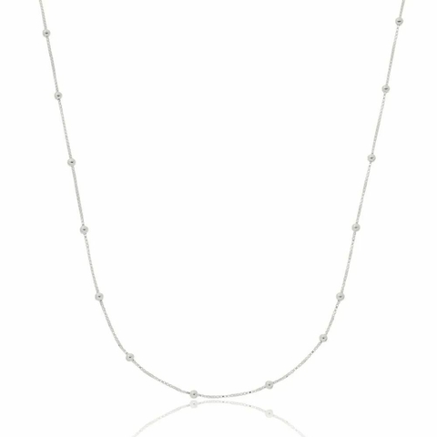 Corrente Bolinha Veneziana V12 – Prata 925