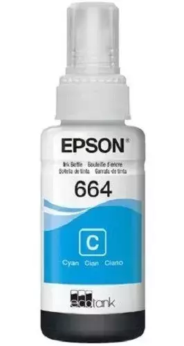 Refil Tinta Epson Ecotank T664 Ciano - T664220