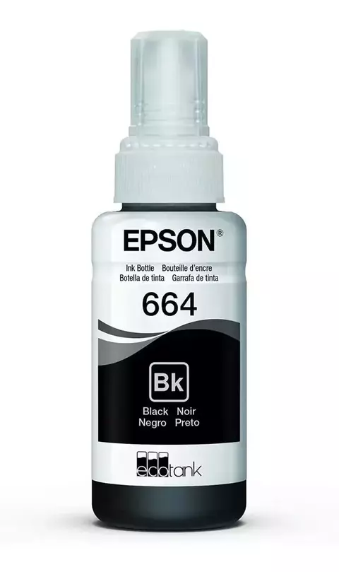 Refil Tinta Epson T664 L110 L200 L210 L355 L455 - Preto