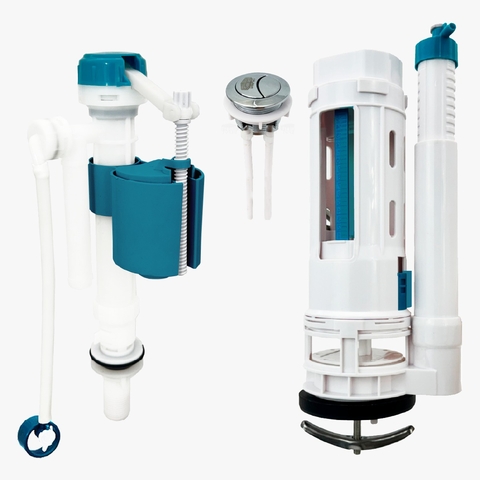 Kit Caixa Acoplada Mecanismo Caixa Descarga Monobloco Duplo