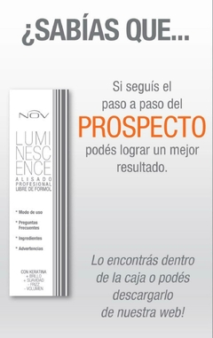 PROMO 2X1: Alisado Sin Formol Luminescence X 150ml - lupitashome