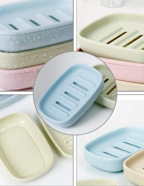 Jabonera con escurridor Pastel