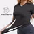 Camisa feminina manga curta atlético yoga corrida camiseta verão ginásio trei - loja online
