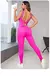 Sólido sem mangas sem costas baixo pescoço cintura alta bodycon macacões para - Space Fit