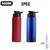 Garrafa de água esportiva de aço inoxidável de grande capacidade 600ml para a - Space Fit