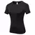 Camisa feminina manga curta atlético yoga corrida camiseta verão ginásio trei na internet