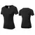 Camisa feminina manga curta atlético yoga corrida camiseta verão ginásio trei