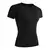 Camisa feminina manga curta atlético yoga corrida camiseta verão ginásio trei - Space Fit