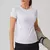 Imagem do Camisa feminina manga curta atlético yoga corrida camiseta verão ginásio trei