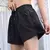 Shorts de yoga feminino cintura alta esporte fitness 2 em 1 shorts de treino cor - comprar online
