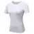 Camisa feminina manga curta atlético yoga corrida camiseta verão ginásio trei - comprar online