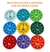 Caja con 9 Spinners Matemáticos con Tablas de Multiplicar y Dividir del 2 al 10 - Juego Souvenir Cuentas Escuela