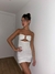 Vestido crepe glitter argolla