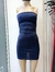 Vestido microglitter strapless - comprar online
