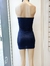 Vestido microglitter strapless - GLAMB