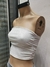 Top crepe glitter strapless