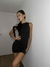 Vestido micro asim nudo hombro