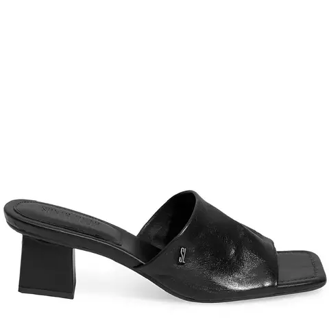 Mule Couro Nobre Soft Preto - comprar online