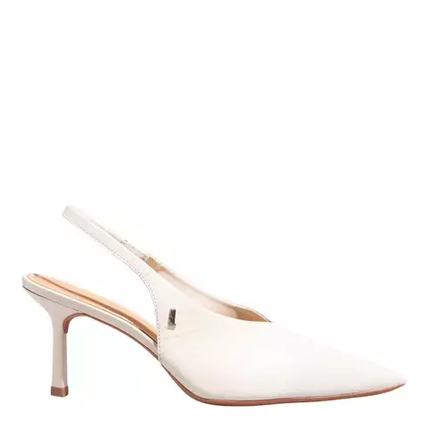 SCARPIN COURO PELICA SOFT MARFIM DECOTE V - comprar online