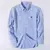 Camisa algodão oxford para homens manga longa xadrez listrado - comprar online