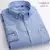 Camisa algodão oxford para homens manga longa xadrez listrado - loja online