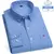 Camisa algodão oxford para homens manga longa xadrez listrado - loja online