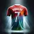 Portugal ronaldo no.7 impresso camisa esportiva masculina verão camisa de futeb - comprar online