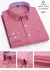 Camisa algodão oxford para homens manga longa xadrez listrado - comprar online